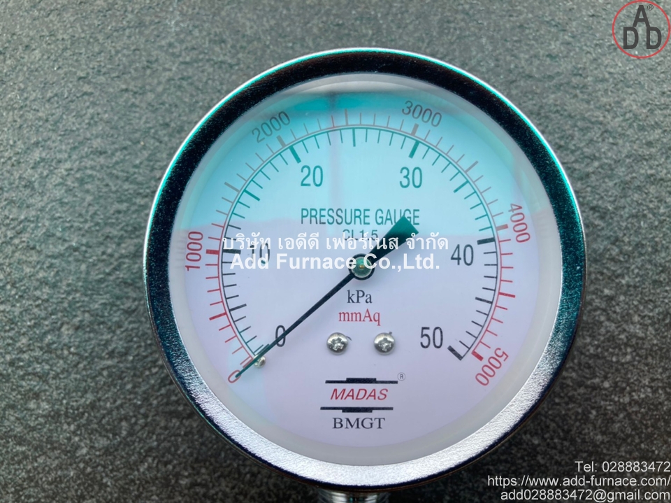Low Pressure Guage Madas 0~50kPa, 0~5000mmAq (9)